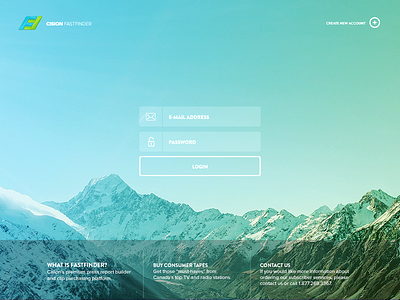 Cision Fastfinder UI Login 004 daily design daily ui j login ui design ux visual design web design