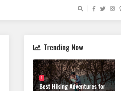 Trending Now blog icons magazine popular red trending website wordpress