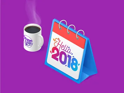 #GNY2018 : New Year gny graphic new year isometric new year