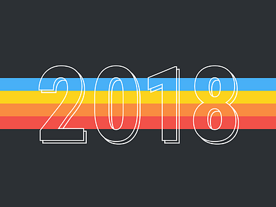 Happy New Year Dribbble! 2017 2018 new year new years nye