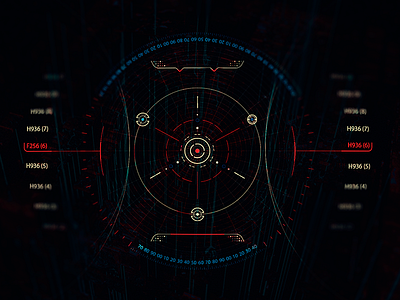 Hypertrophy (HUD) after effects cyberpunk fictinal interface fui hud motion reticle scifi