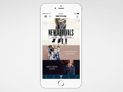 Mobile App - True Religion app appdesign mobile mobileapp