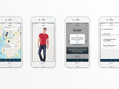 Mobile App - True Religion app appdesign mobile mobileapp