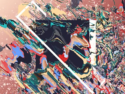 Revealing revelry. abstract celebration explosion geometric illustration new year paint photoshop waves