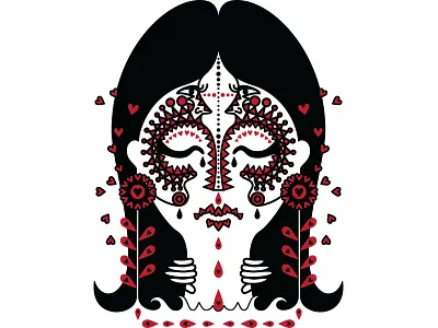 Kill Them With Kindness - updated WIP anger art doodle drawing hate illustration love person personal vector