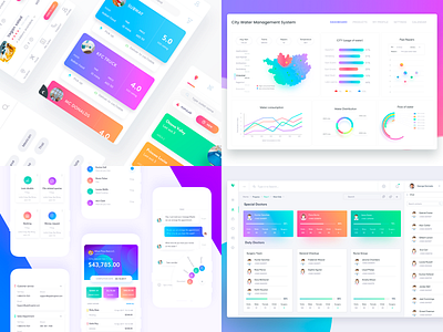 My Gradients of 2017 app clean color creative design interface ios mobile ui user