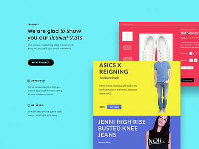 Webdesign colorful dribbble ecommerce homepage landing mobile modular responsive simple web webdesign website