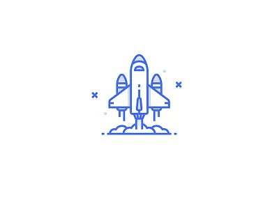 Spaceship Icon cosmos discover flat icon illustration prom space spaceship travel
