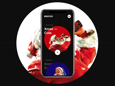 MMXVIII Xmas Brands Mobile balck christmas design minimal mondrian newyear swiss xmas