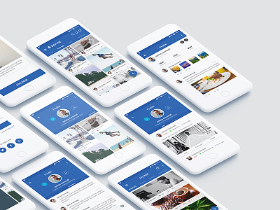 Photo App UI Designs app gallery image photo profile ui ux