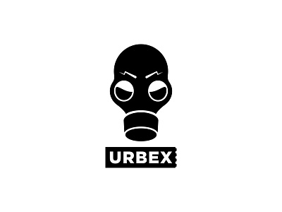 Urbex logo black brand gas gas mask logo mask