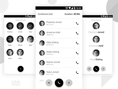 Wireframe app business call