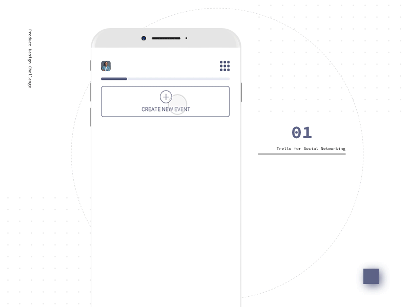 Trello for Social Networking: Create An Event Interaction concept design event interaction mobile navigation social ui ux