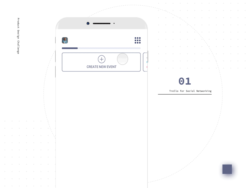 Trello for Social Networking: Slider Interaction concept design interaction mobile navigation slider social ui ux