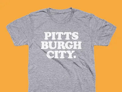 Pitts Burgh City cooper black pittsburgh tee typography