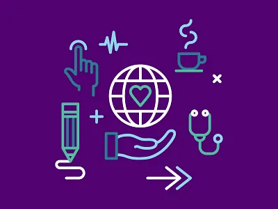 Learning creative creativity design good idea graphic design icons illustration learning lightbulb line work purple thinking