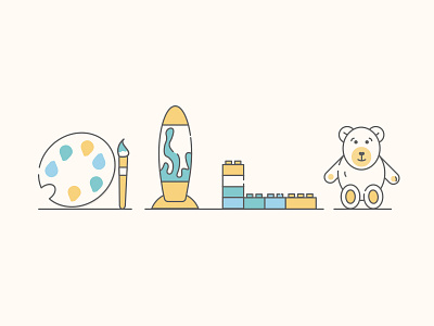 Child Illustration child illustration kid line pastel
