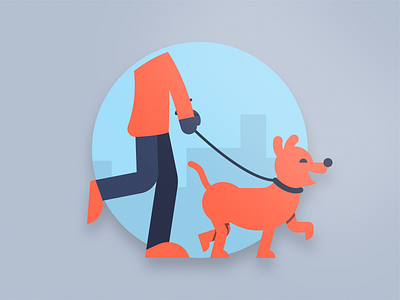 Atlis - Local badge branding cute dog fun illustration local neighborhood puppy