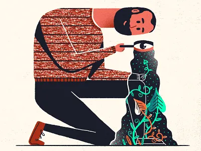 Creative Exploration all the pretty colors character explore fashion nathan walker plants selfie