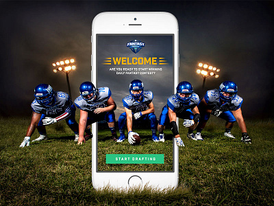 fantasy advantage 1 app design fantasy football grass iphone sport ui ux