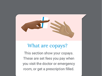 What are copays? credit card diversity health illustration insurance modal payment