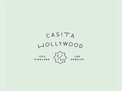 Casita Hollywood brand branding casita event venue hollywood logo logomark stacked logo