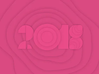 Happy New Year 2018 2018 christmas dribbble dribbblers happy new year
