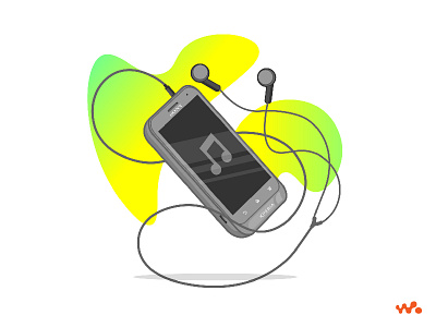 First Phone💙 2d adobe colors design flat illustration illustrator phone vector