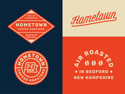 Hometown Coffee pt.4 brand coffee coffee roaster flag h hometown identity label logo packaging roaster