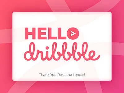 Hello Dribbble hello