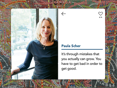 UI Card – Paula Scher paula scher pentagram quote ui ui card user interface