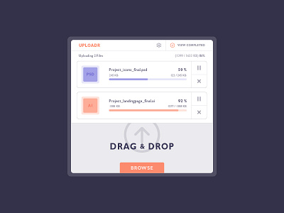 #031 Files Upload cloud dailyui design ui upload ux