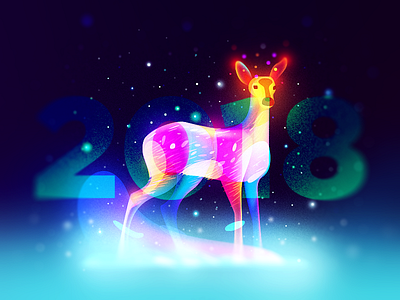 Fawn 2018 2018 deer fairytale new snow year