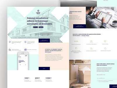 Checkmate – landing page architecture design grid landing page module pastel real estate ui ux website