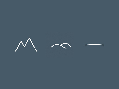 Terrain Icons adobe blog flat graphic design hills icon illustrator journal mountain terrain