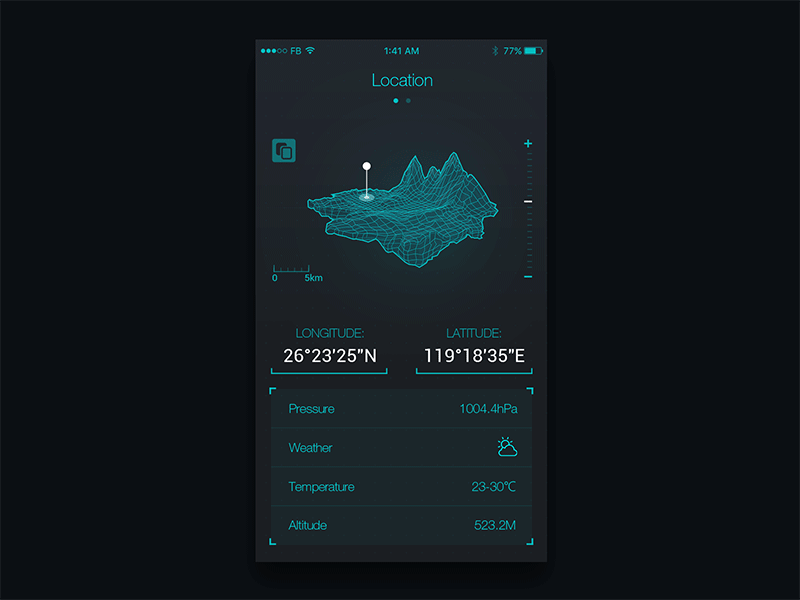 Fantasy compass animation conceptual fui