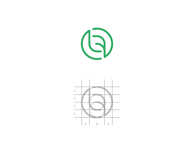 LF leaf brand branding circle graphic design idea leaf logo minimal monogram simple typography