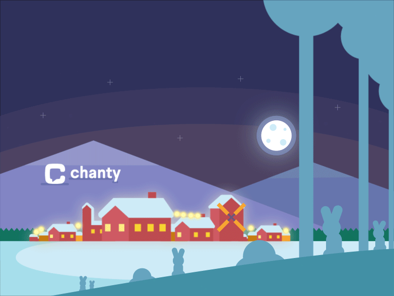 Happy New Year! ae animation chanty cute flat gif messenger motion design new year shape animation