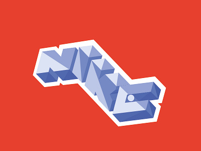 Logo Nike Redesign 3d adobe illustrator drawing illustrator lettering nike