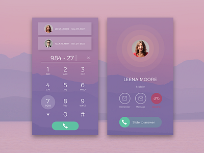 Dial Pad daily challenge dial pad mockup ui