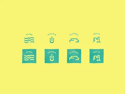 Nature icons iconography illustration monoline