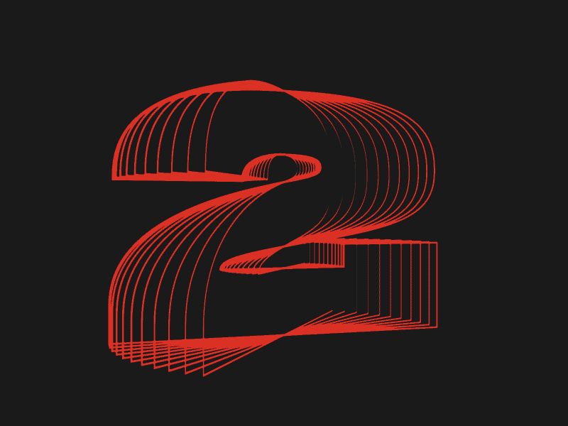 2018 animation design kinetic type new year typography