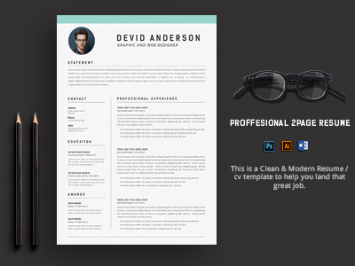 Premium 2Page Resume/CV.