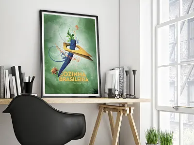 Nova Cozinha Brasileira food graphic design poster