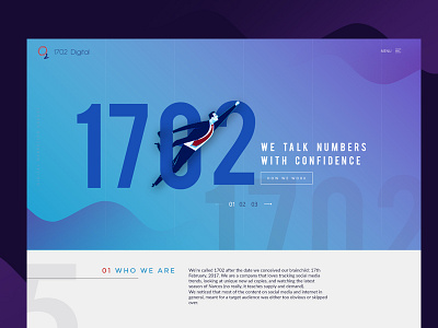 1702 website option 2 agency digital homepage landing page ui web design website