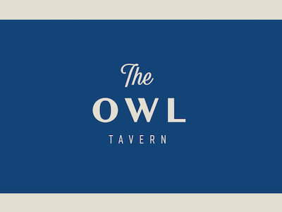 The Owl Tavern branding design identity logo