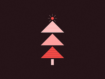 2017 Tree 2017 christmas christmas tree holidays pink red triangles