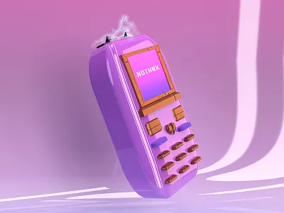 Phone Taser 3d girl power graphic design phone surrealism taser weapon