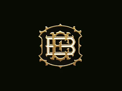 EB Monogram band cigar foil gold identity label logo monogram tobacco