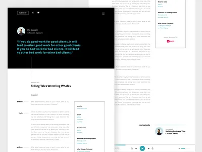 Seaworthy Podcast Website Concept - 01 concept podcast redesign site transcript website